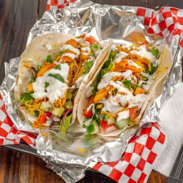 Two Chicken Tacos.