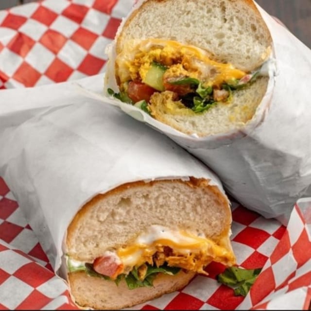 Chicken Cheesesteak Sandwich.