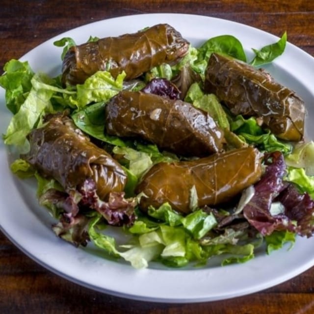 Five Pcs Stuffed Grape Leaves.