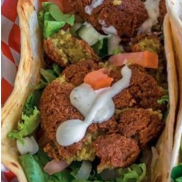 One Falafel Taco.