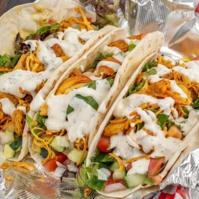 Three Chicken Tacos.