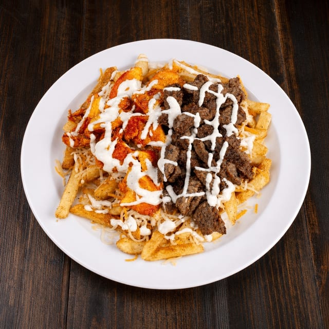 Gyro and Chicken Fries.