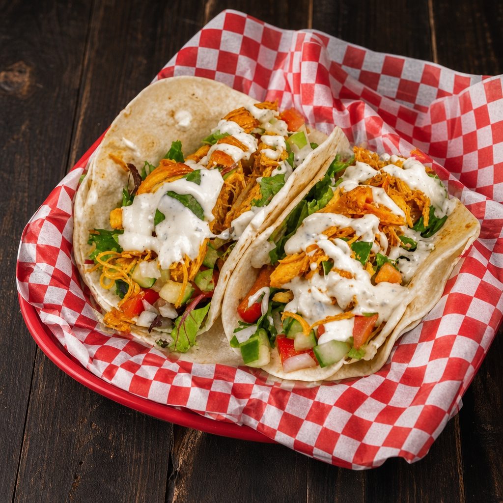 Two Chicken Tacos.
