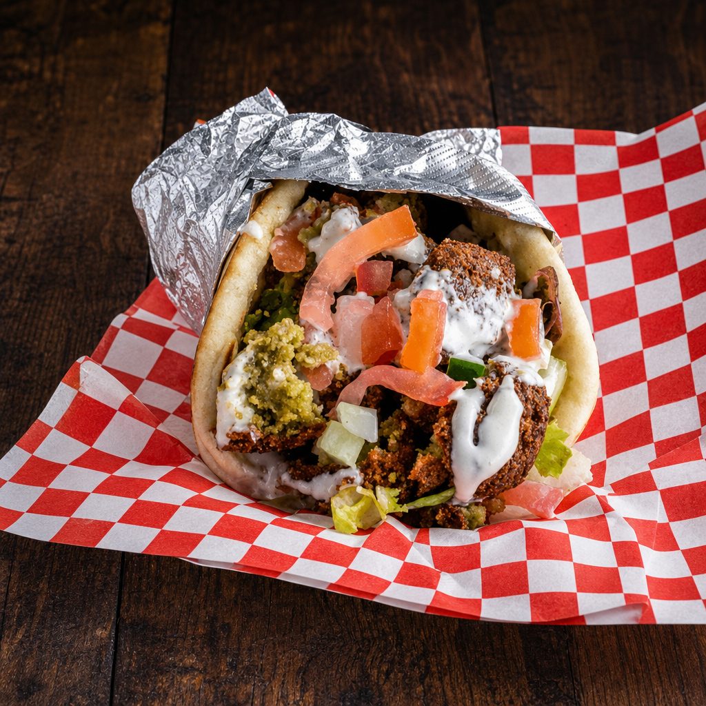 Falafel Pita Wrap.