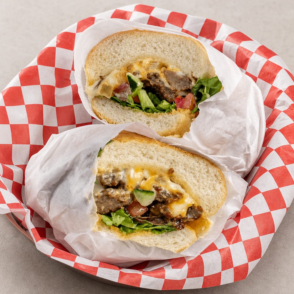 Gyro Philly Steak Sandwich.