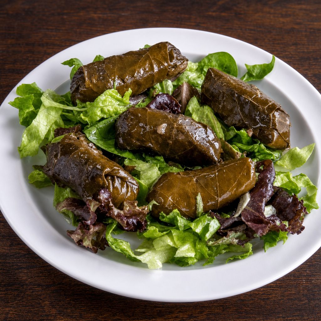 Five Pcs Stuffed Grape Leaves.