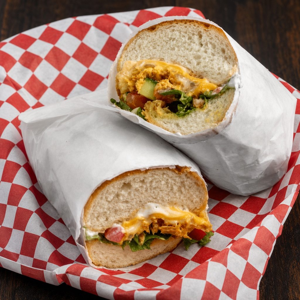 Chicken Cheesesteak Sandwich.