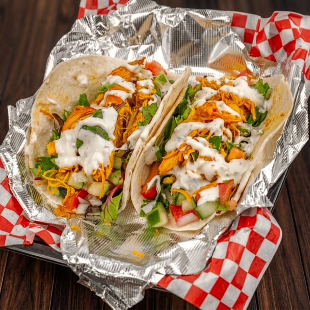 Two Chicken Tacos.