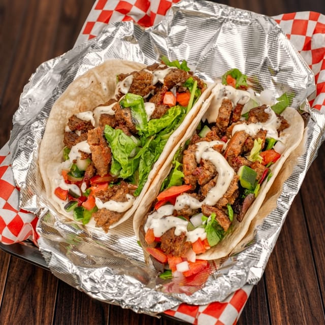 Two Gyro Tacos.